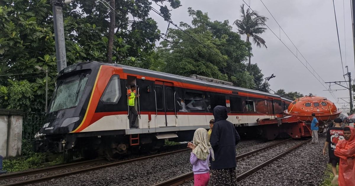 KA Bandara Tabrak Truk Kontainer Dekat Stasiun Poris, Tidak Ada Korban Jiwa
