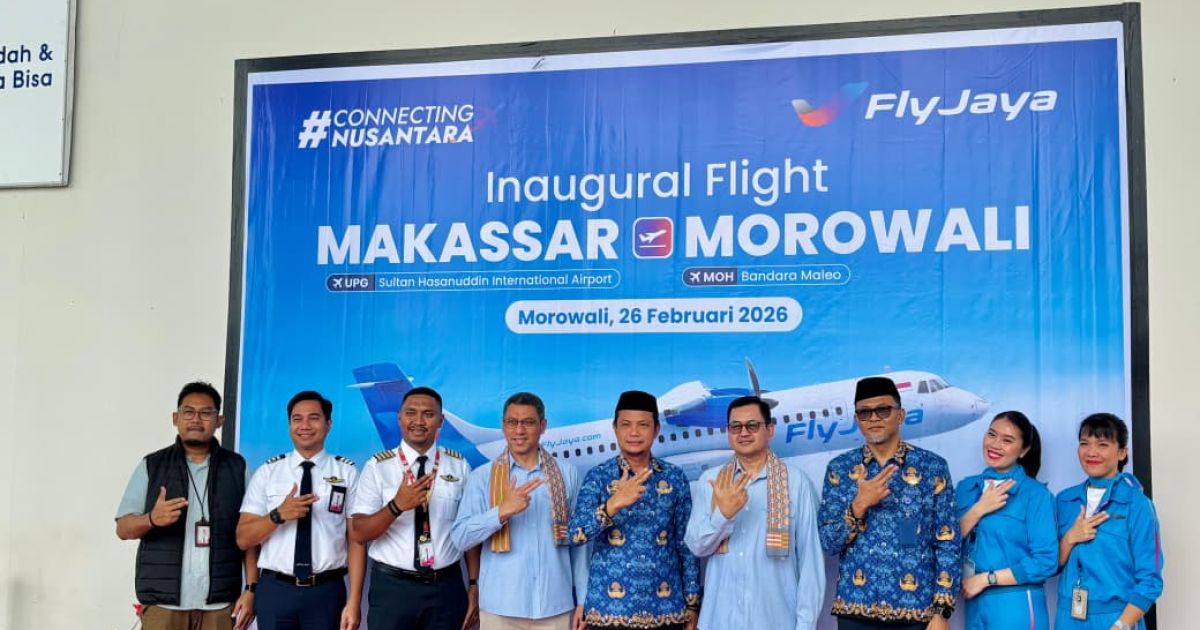 Maskapai Fly Jaya Buka Penerbangan Baru Rute Makassar-Morowali-Bone