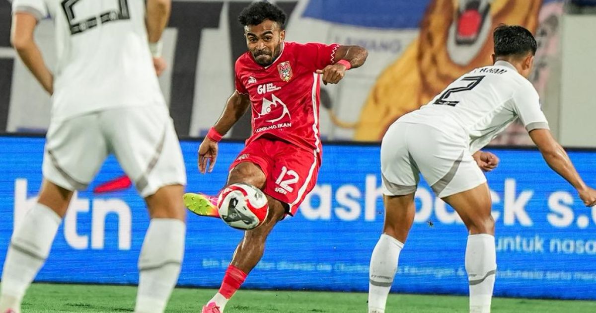 Pemain nomor 12 Malut United Yakob Sayuri mengalami ujaran rasis dari penonton di Stadion Kanjurhan saat laga dengan Arema FC pada Jumat, 3 April 2026 (Foto/Malut United)