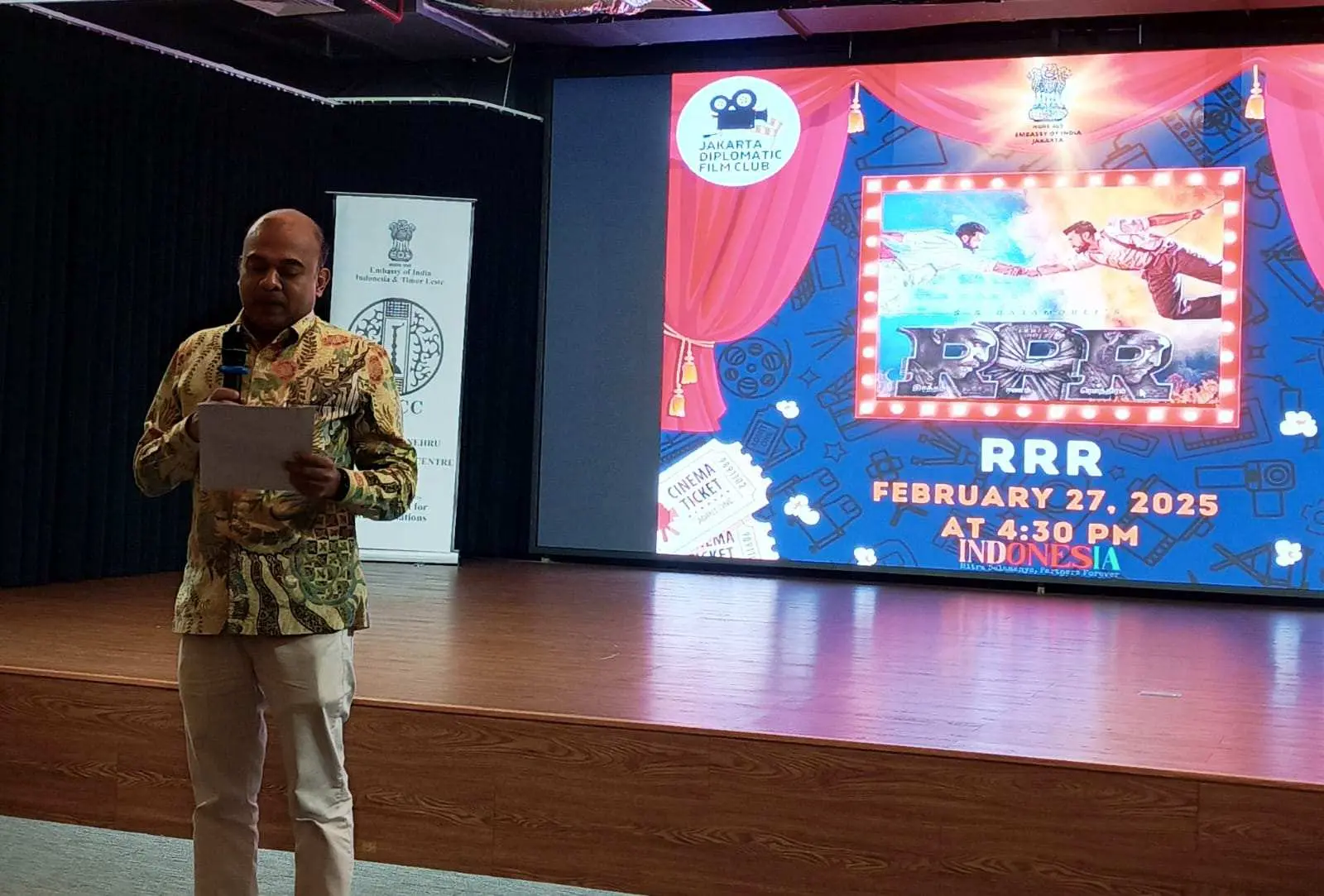 Film Peraih Oscar 'RRR' Diputar di Jakarta Diplomatic International Film Club